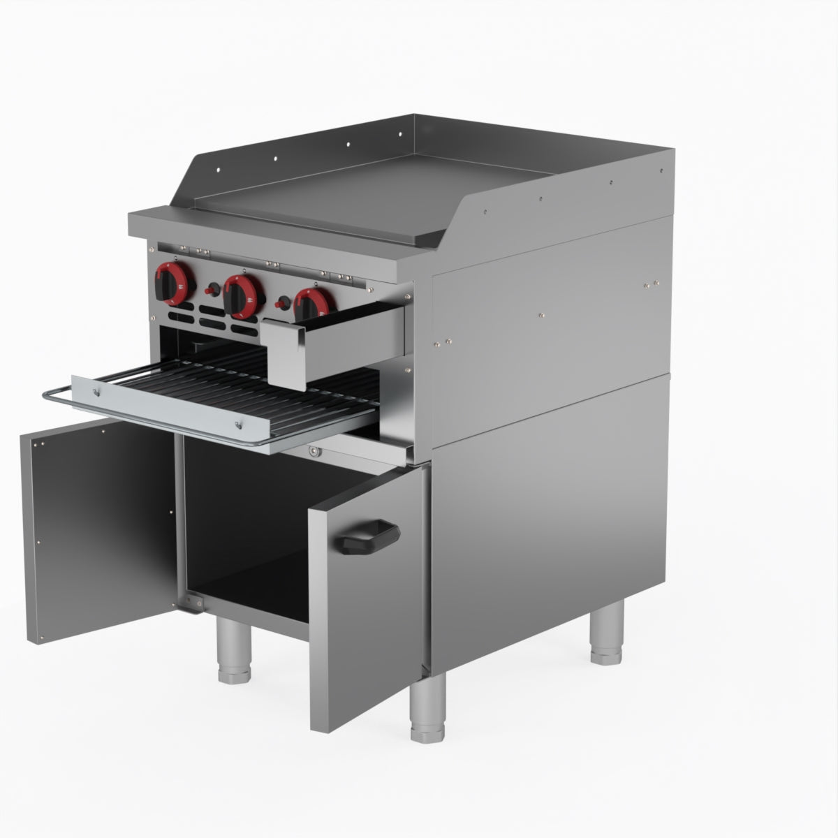 GGS-24ULPG Gas Griddle and Toaster with Cabinet