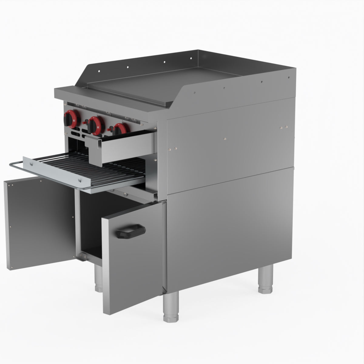 GGS-24ULPG Gas Griddle and Toaster with Cabinet