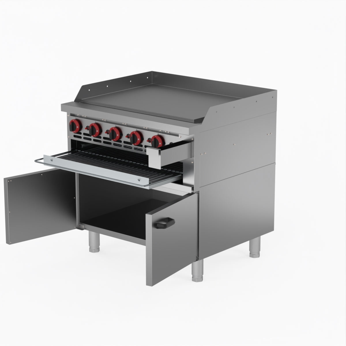 GGS-36ULPG Gas Griddle and Toaster with Cabinet
