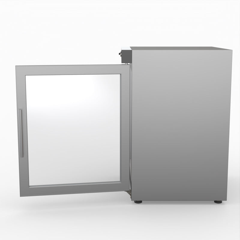 Thermaster Display Freezer With Glass Door HF200G S/S