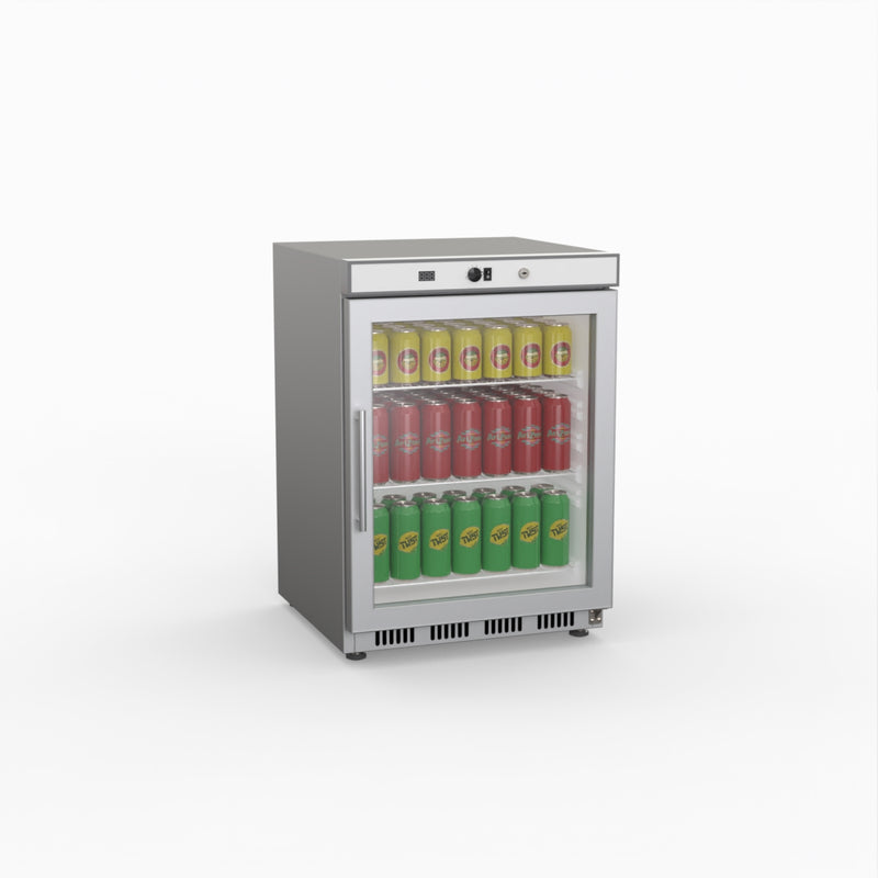 Thermaster Display Bar Fridge With Glass Door HR200G S/S