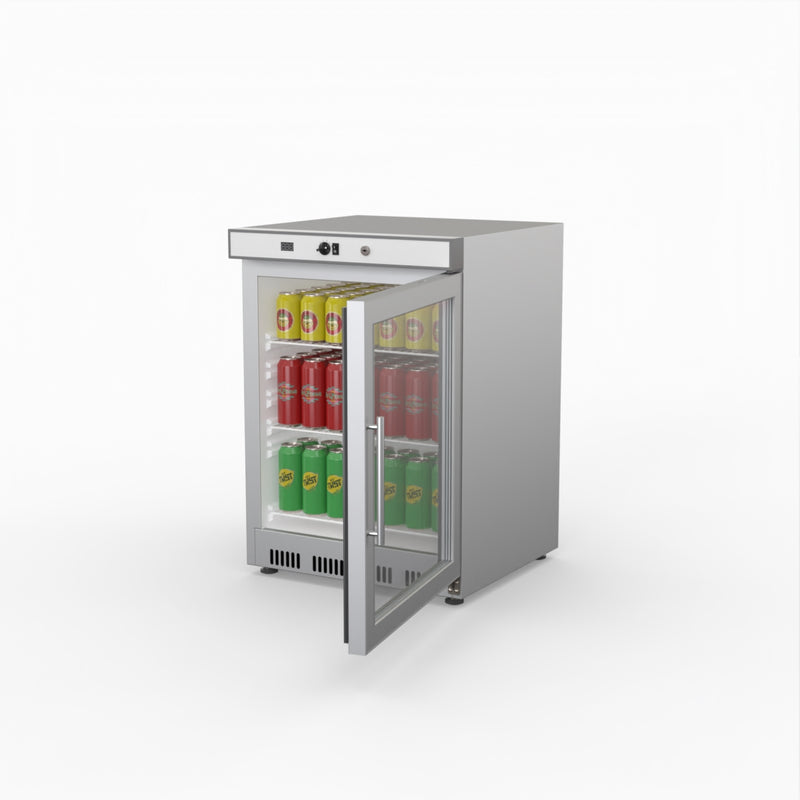 Thermaster Display Bar Fridge With Glass Door HR200G S/S