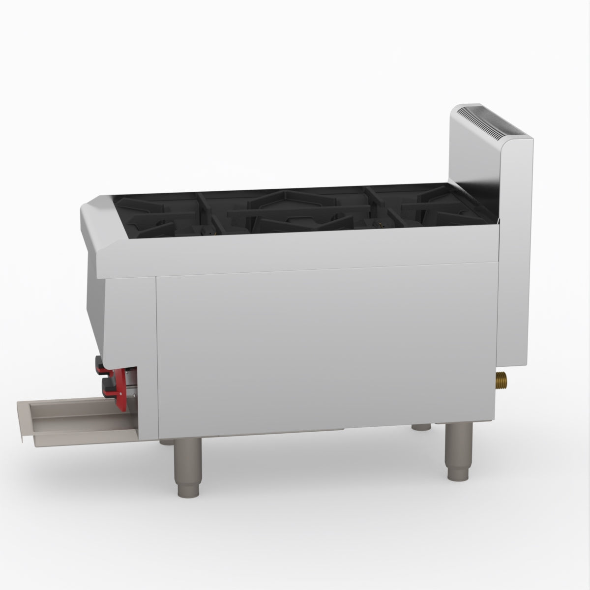 GASMAX Benchtop LPG 2 Burner Cooktop w/ Splashback - JUS-TR-2BLPG