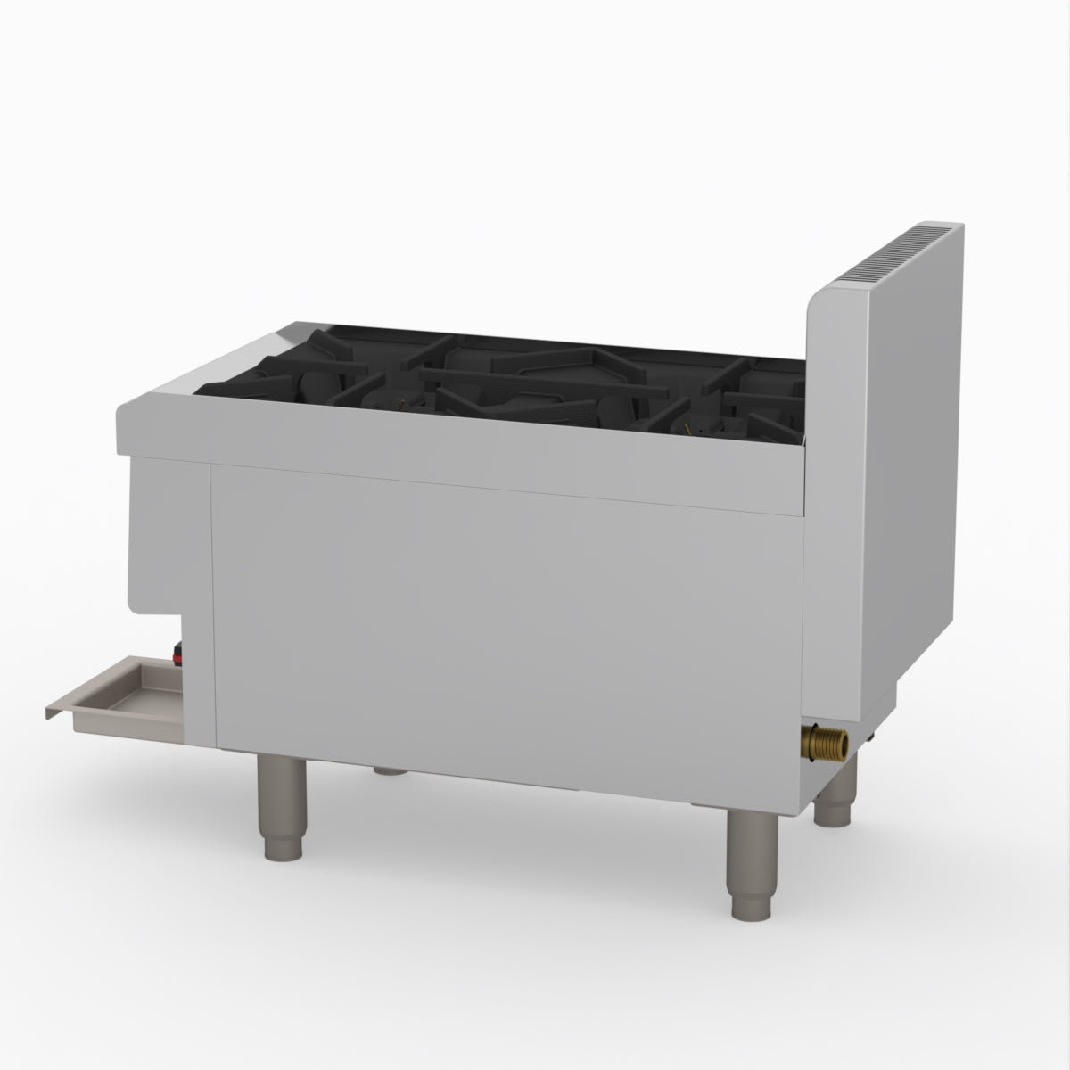 GASMAX Benchtop LPG 2 Burner Cooktop w/ Splashback - JUS-TR-2BLPG