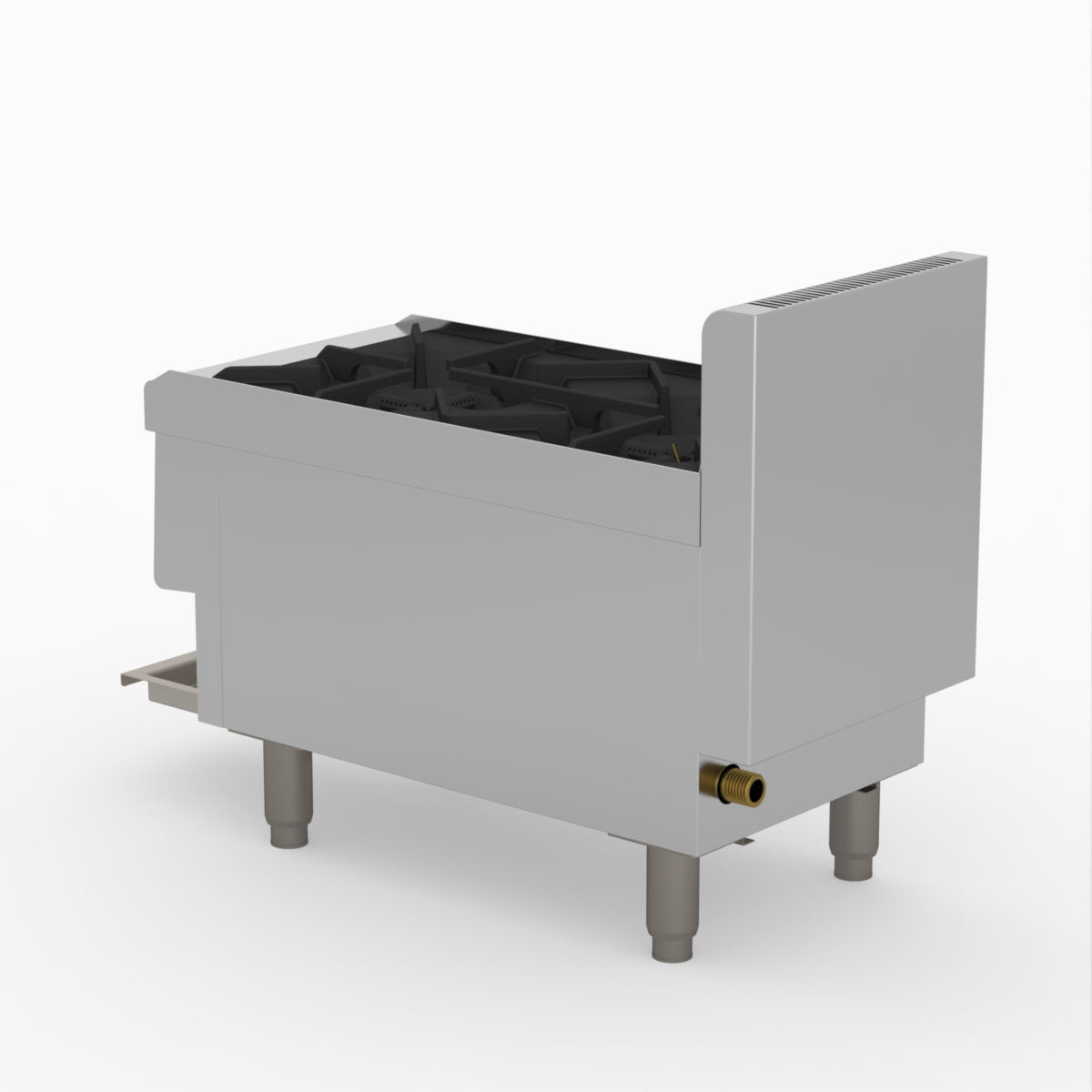 GASMAX Benchtop LPG 2 Burner Cooktop w/ Splashback - JUS-TR-2BLPG