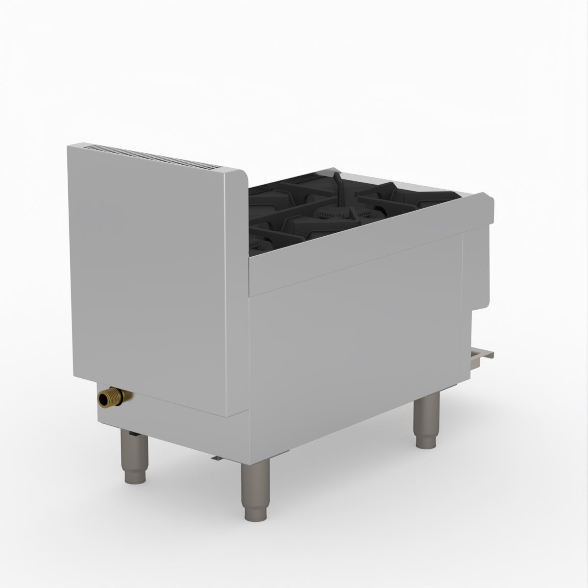 GASMAX Benchtop LPG 2 Burner Cooktop w/ Splashback - JUS-TR-2BLPG