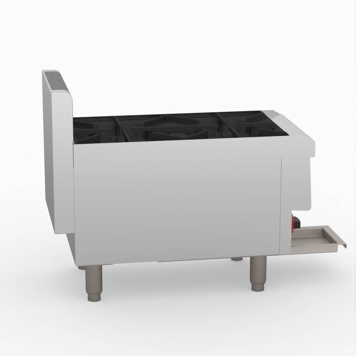 GASMAX Benchtop LPG 2 Burner Cooktop w/ Splashback - JUS-TR-2BLPG