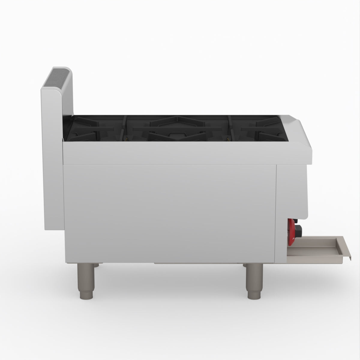 GASMAX Benchtop LPG 2 Burner Cooktop w/ Splashback - JUS-TR-2BLPG