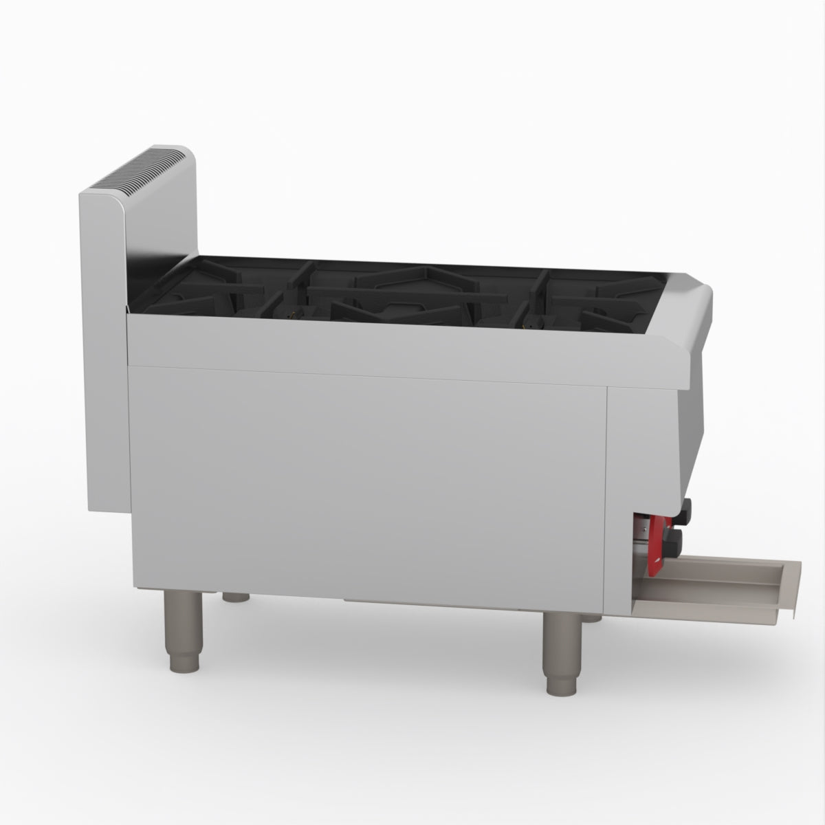 GASMAX Benchtop LPG 2 Burner Cooktop w/ Splashback - JUS-TR-2BLPG