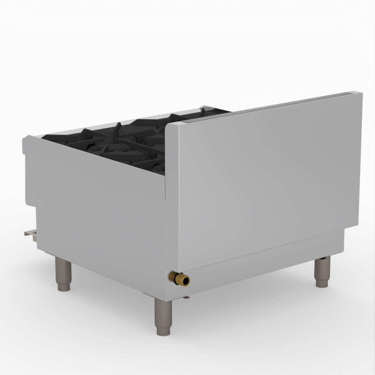 GASMAX Benchtop LPG 4 Burner Cooktop w/ Splashback - JUS-TR-4BLPG