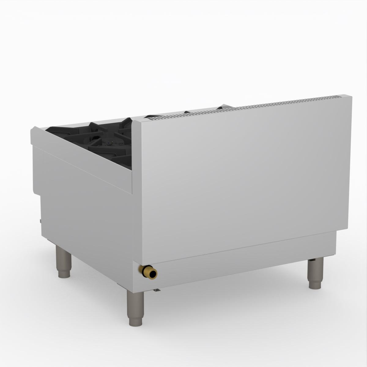 GASMAX Benchtop LPG 4 Burner Cooktop w/ Splashback - JUS-TR-4BLPG