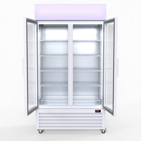 LG-1000P Thermaster 1000L Colourbond Upright Beverage Fridge 2 Doors White LG-1000P