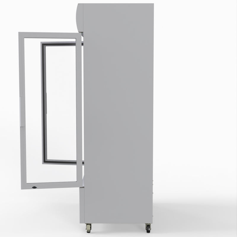 Thermaster 1000L Colourbond Upright Beverage Fridge 2 Doors White LG-1000P