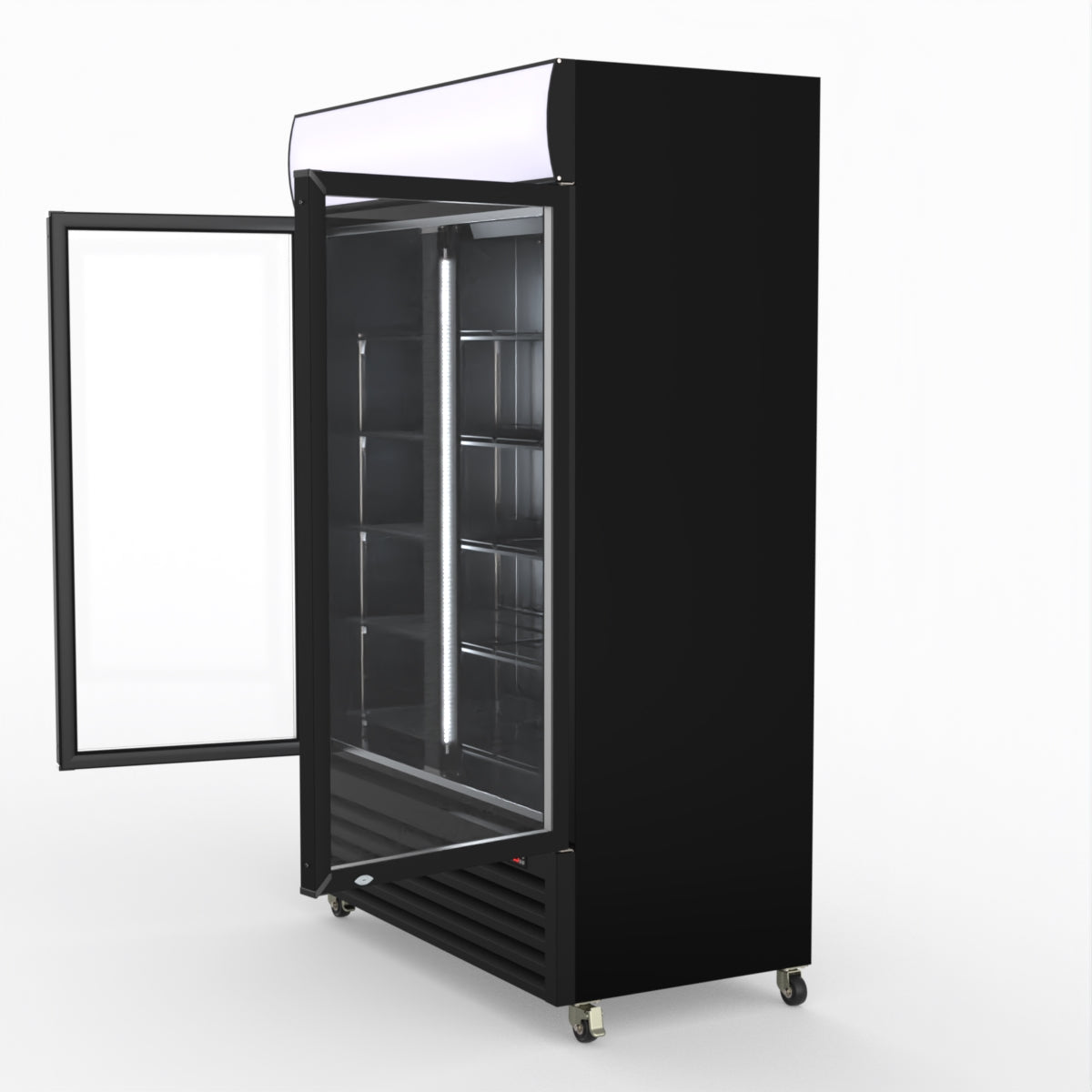 Thermaster Large Two Glass Door Colourbond Upright Drink Fridge - LG-1200BP