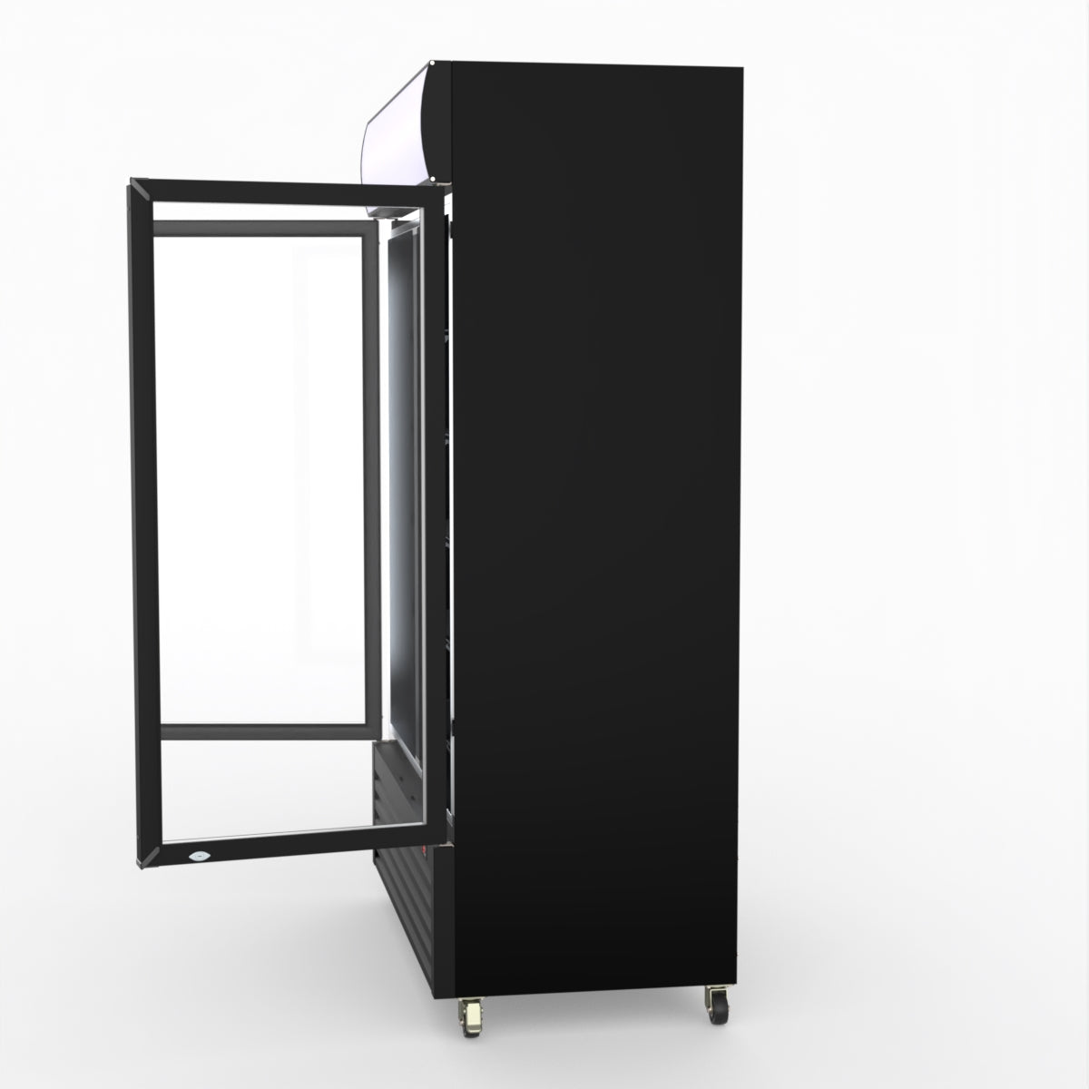 Thermaster Large Two Glass Door Colourbond Upright Drink Fridge - LG-1200BP