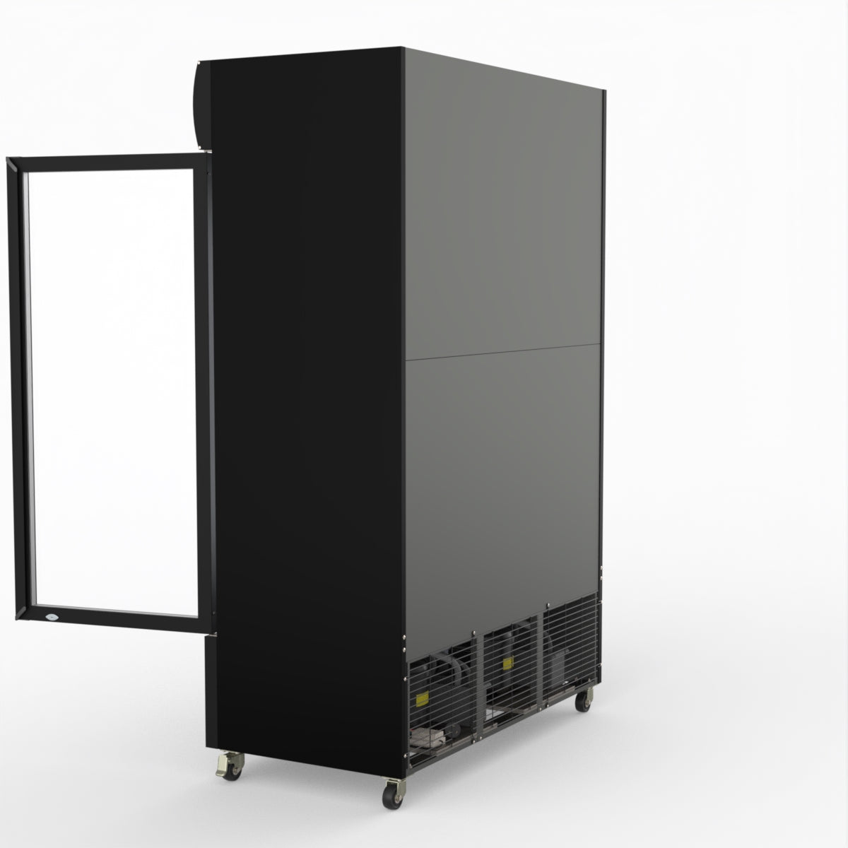 Thermaster Large Two Glass Door Colourbond Upright Drink Fridge - LG-1200BP