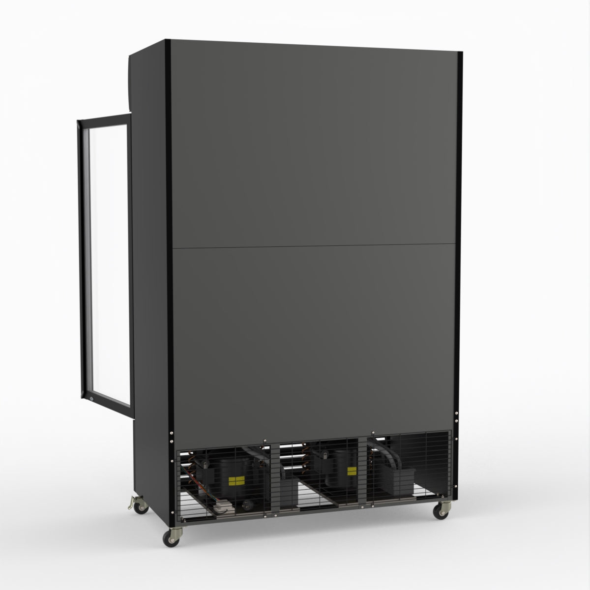 Thermaster Large Two Glass Door Colourbond Upright Drink Fridge - LG-1200BP