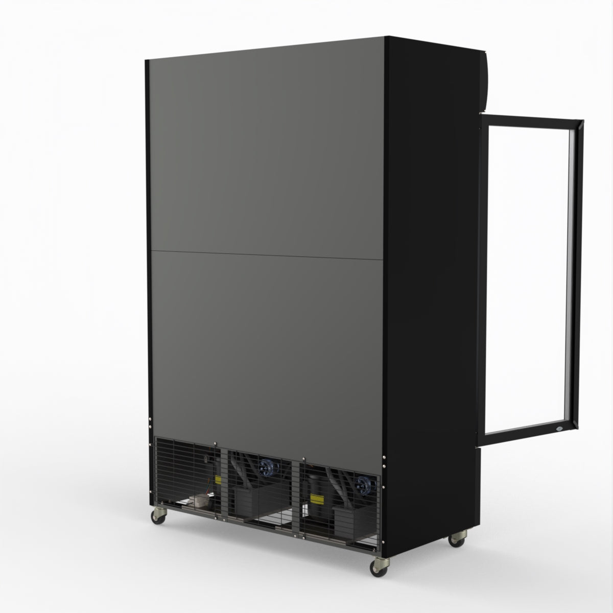 Thermaster Large Two Glass Door Colourbond Upright Drink Fridge - LG-1200BP