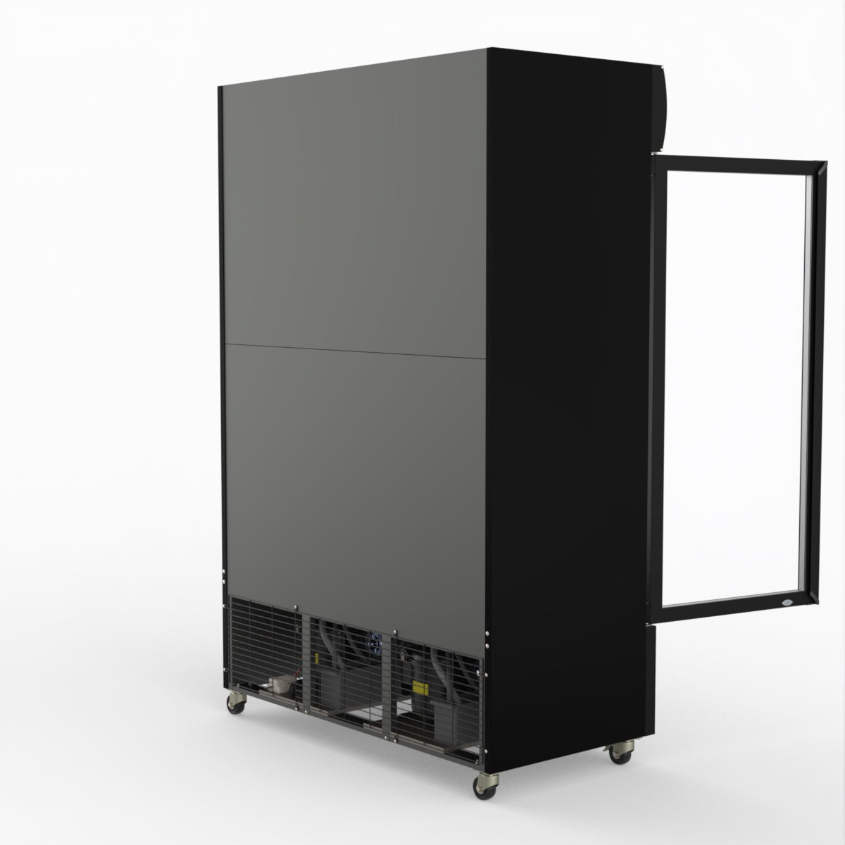Thermaster Large Two Glass Door Colourbond Upright Drink Fridge - LG-1200BP