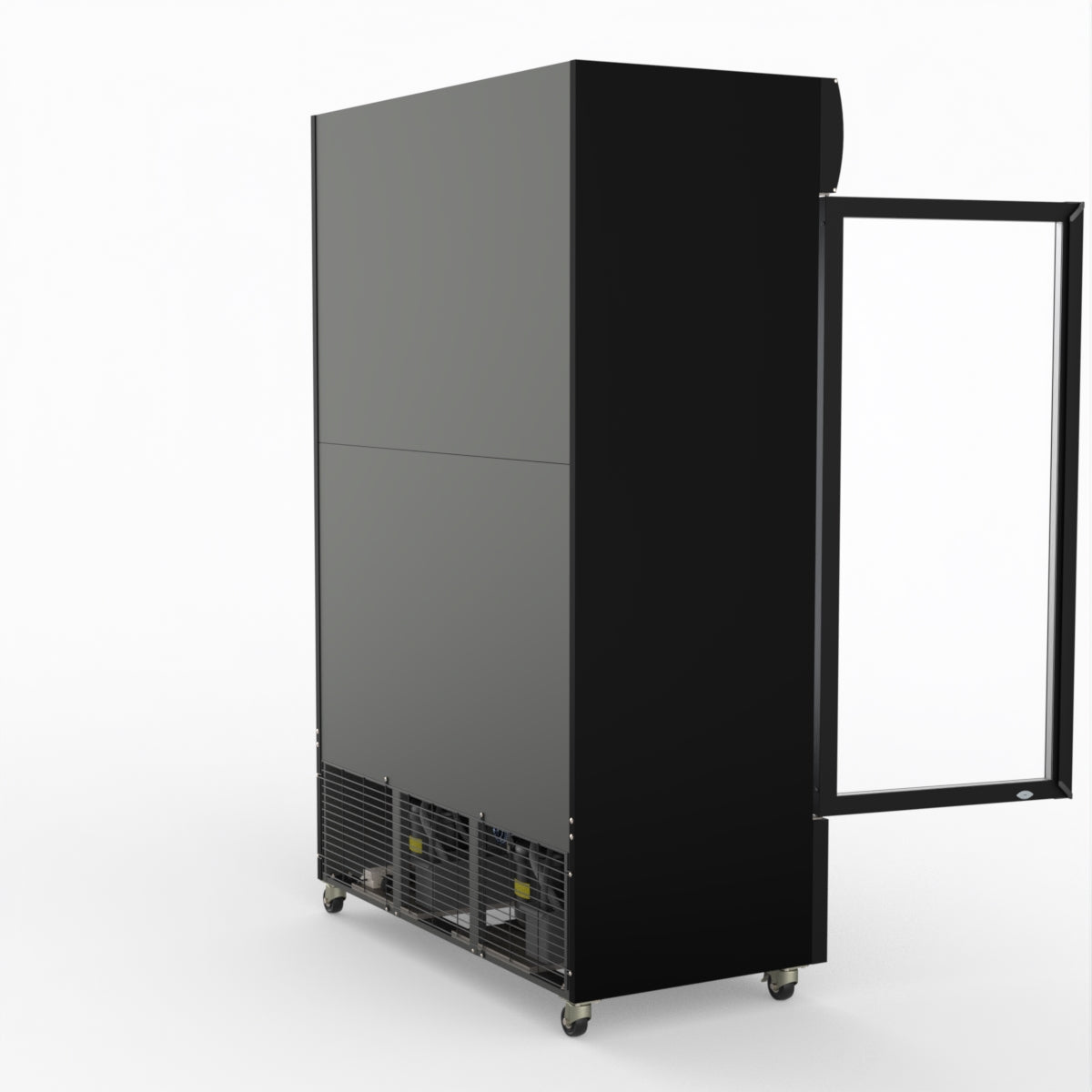 Thermaster Large Two Glass Door Colourbond Upright Drink Fridge - LG-1200BP