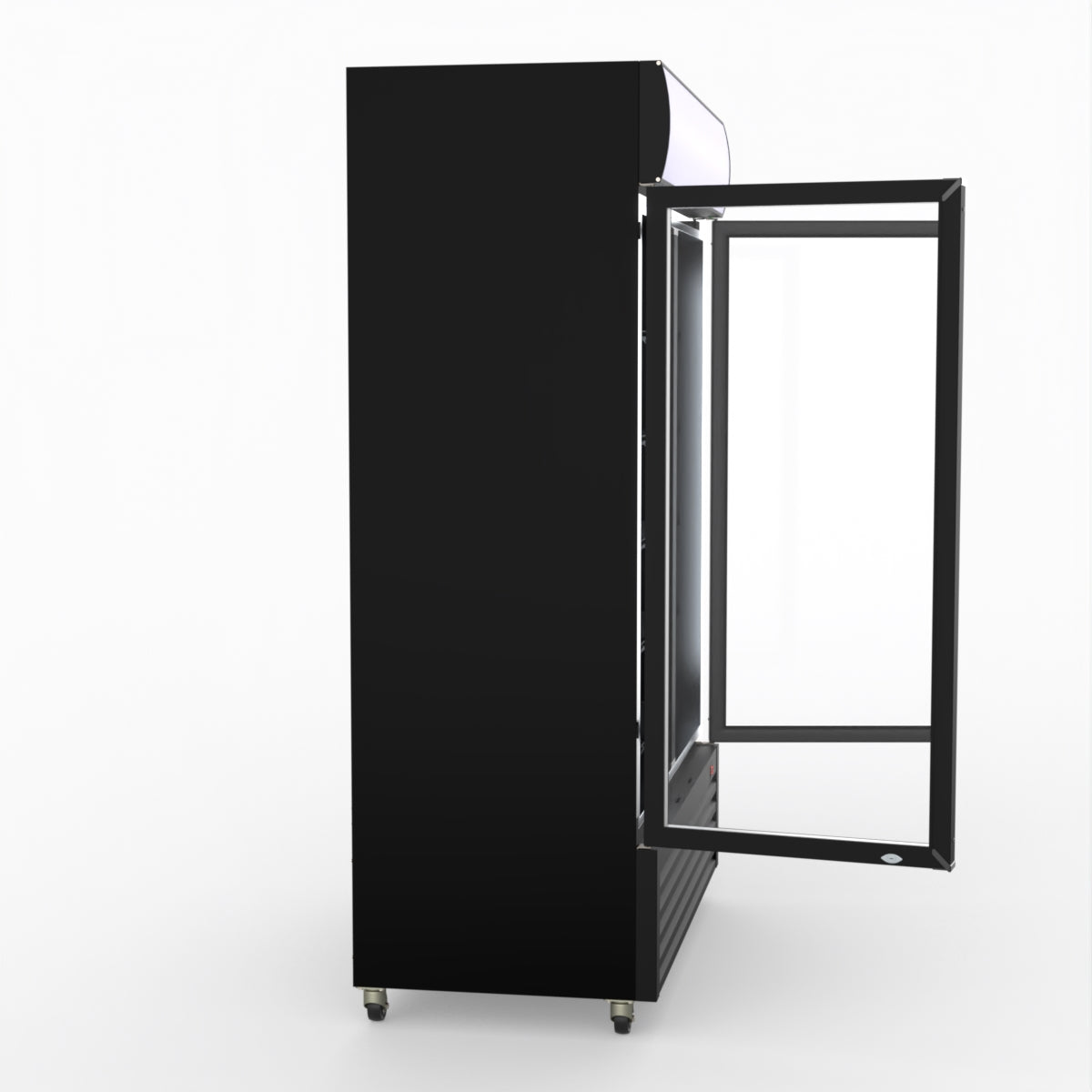 Thermaster Large Two Glass Door Colourbond Upright Drink Fridge - LG-1200BP
