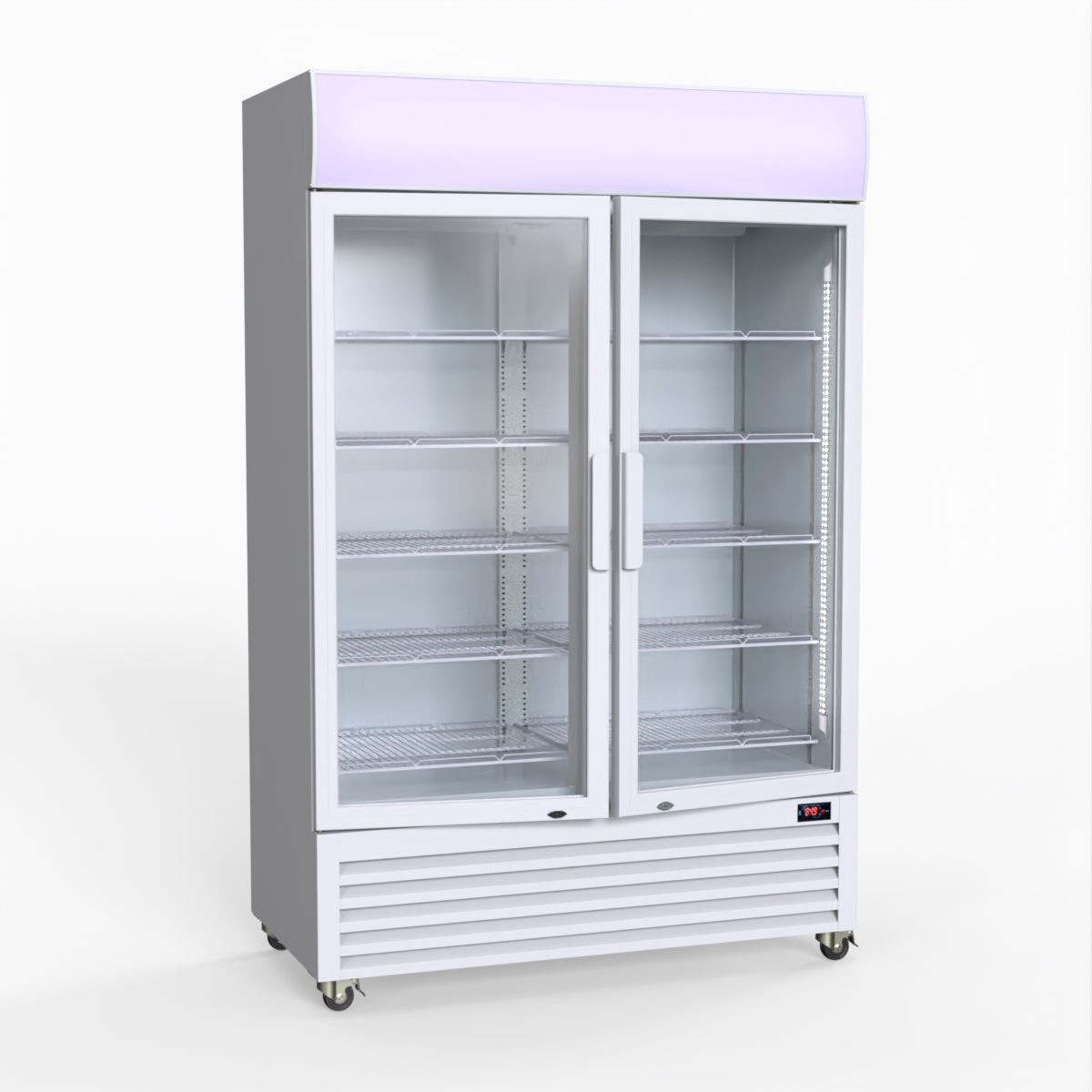 Thermaster 1200L Large Two Glass Door Colourbond Upright Drink Fridge LG-1200P