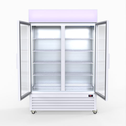 LG-1200P Thermaster 1200L Large Two Glass Door Colourbond Upright Drink Fridge LG-1200P