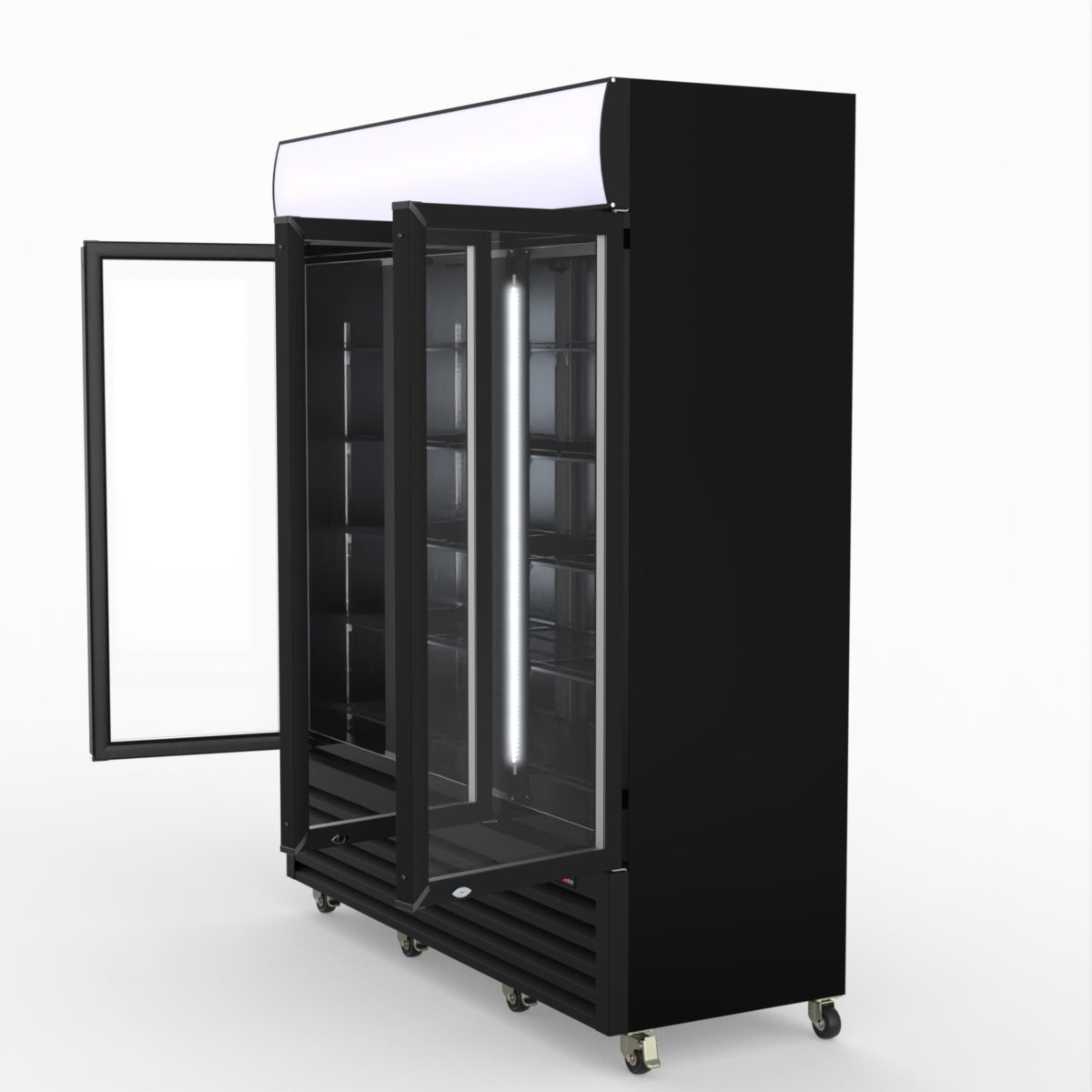 Thermaster Three Glass Door Colourbond Upright Drink Fridge LG-1203BP