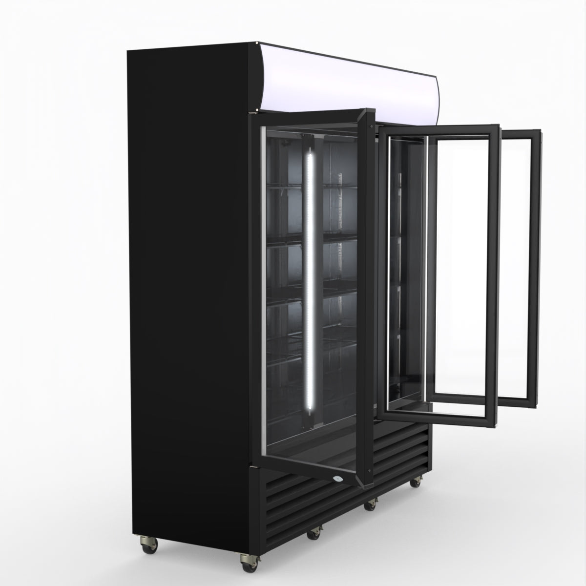 Thermaster Three Glass Door Colourbond Upright Drink Fridge LG-1203BP