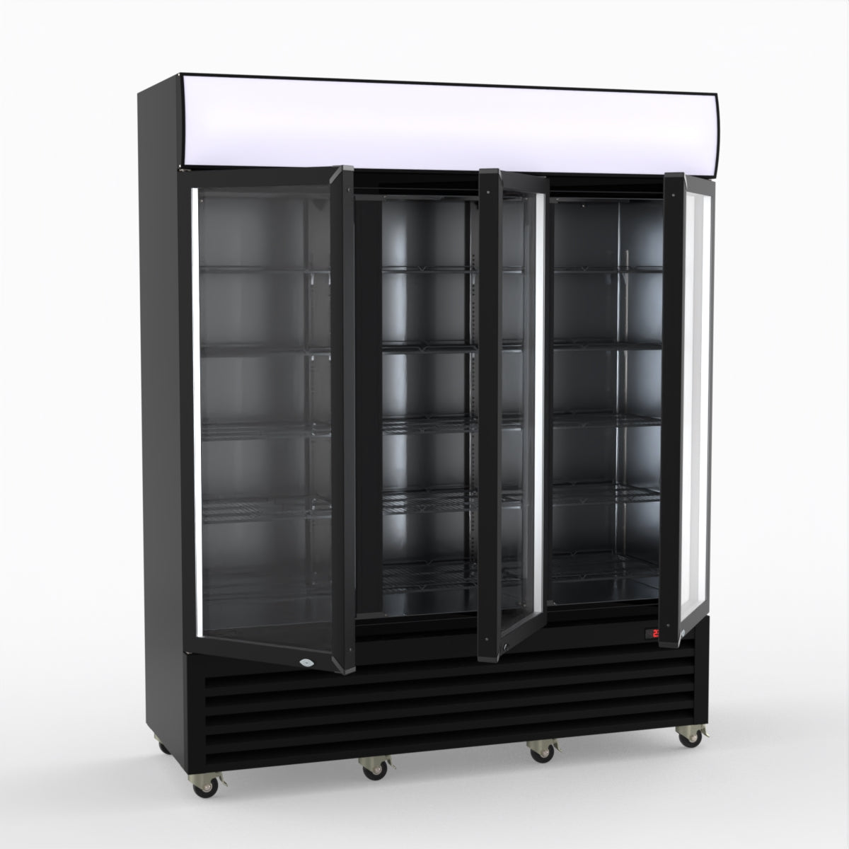 Thermaster Three Glass Door Colourbond Upright Drink Fridge LG-1203BP