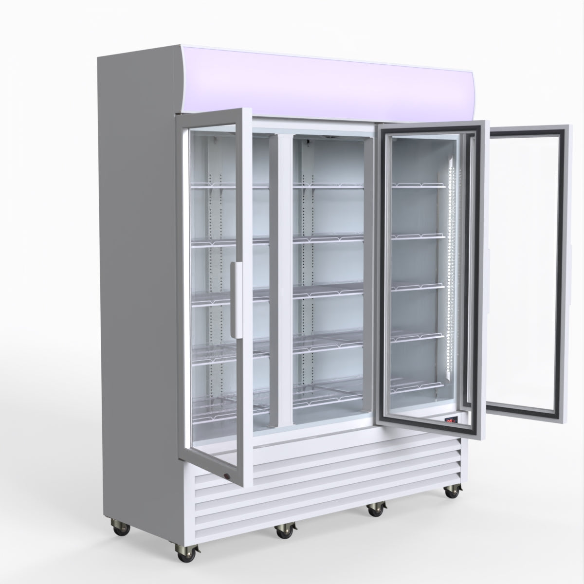 Thermaster 1200L Three Glass Door Colourbond Upright Drink Fridge LG-1203P