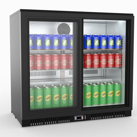 LG-208SC Thermaster Under Bench Two Sliding Door Bar Cooler LG-208SC