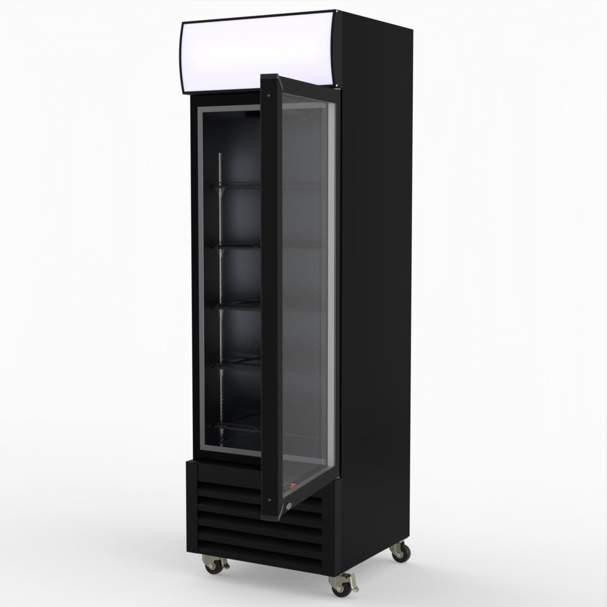 Thermaster Single Glass Door Colourbond Upright Drink Fridge - LG-370BP
