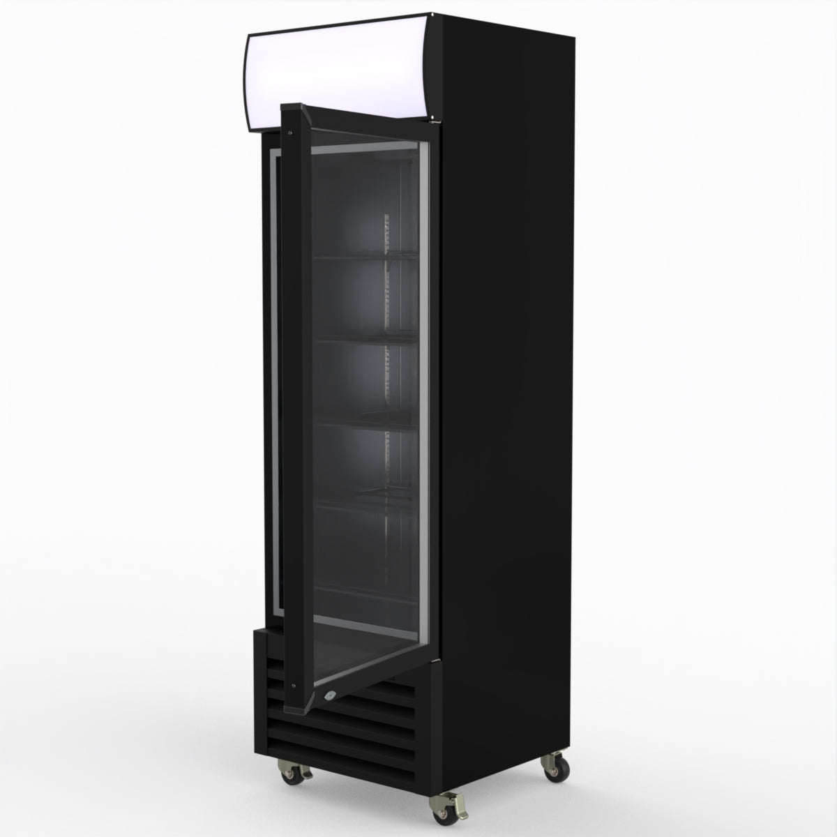 Thermaster Single Glass Door Colourbond Upright Drink Fridge - LG-370BP