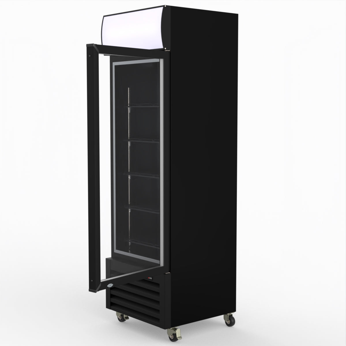 Thermaster Single Glass Door Colourbond Upright Drink Fridge - LG-370BP
