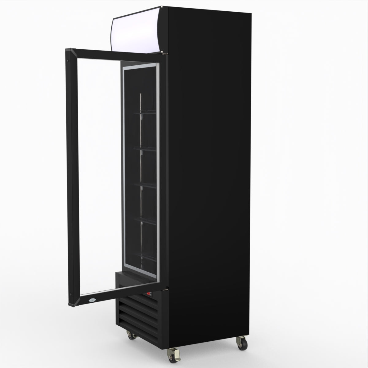 Thermaster Single Glass Door Colourbond Upright Drink Fridge - LG-370BP