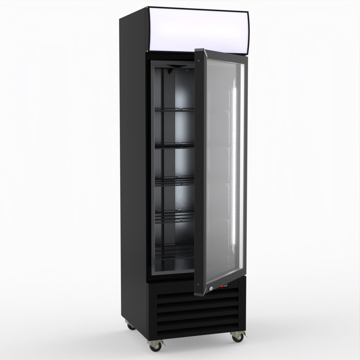 Thermaster Single Glass Door Colourbond Upright Drink Fridge - LG-370BP