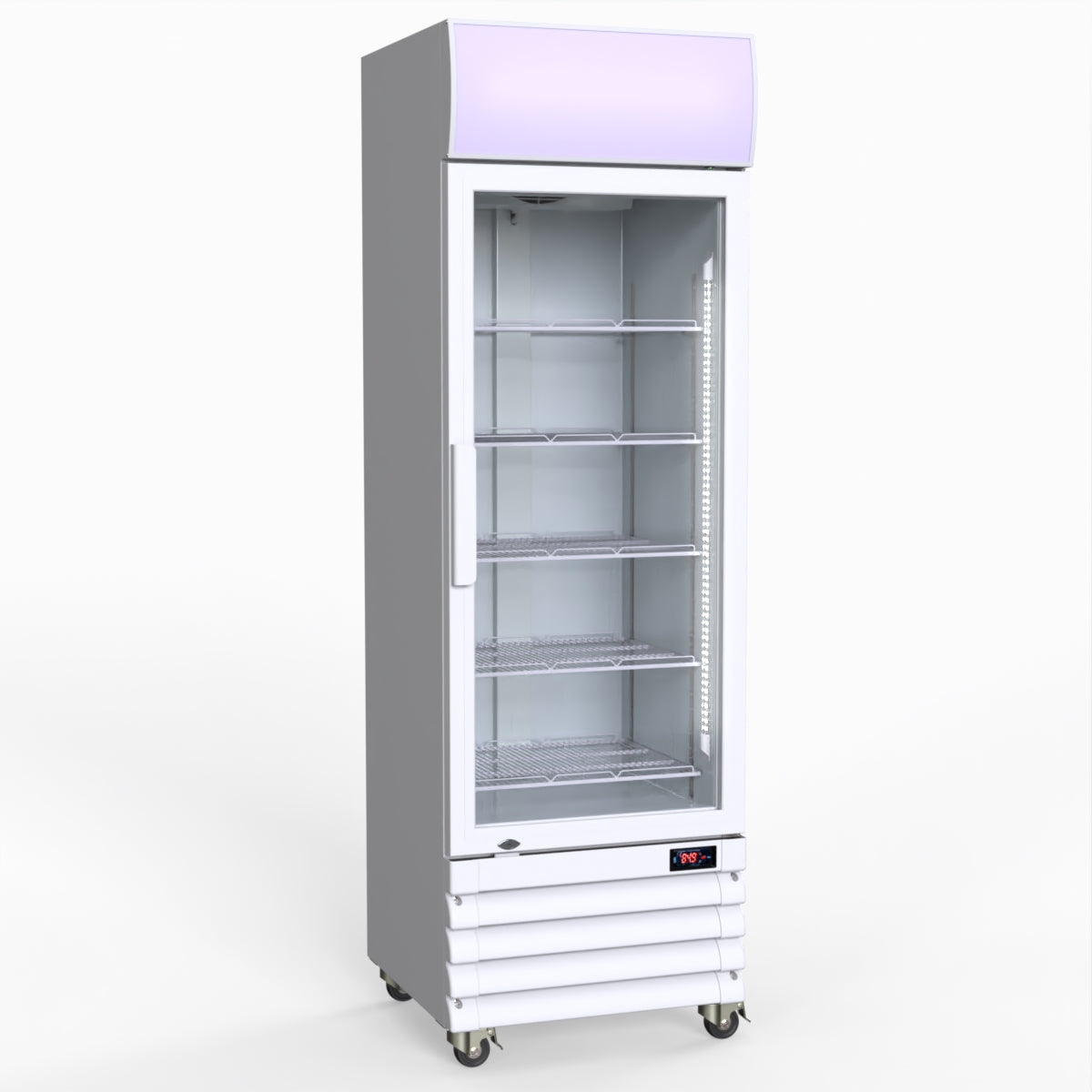 Thermaster Single Glass Door Colourbond Upright Drink Fridge LG-370GE