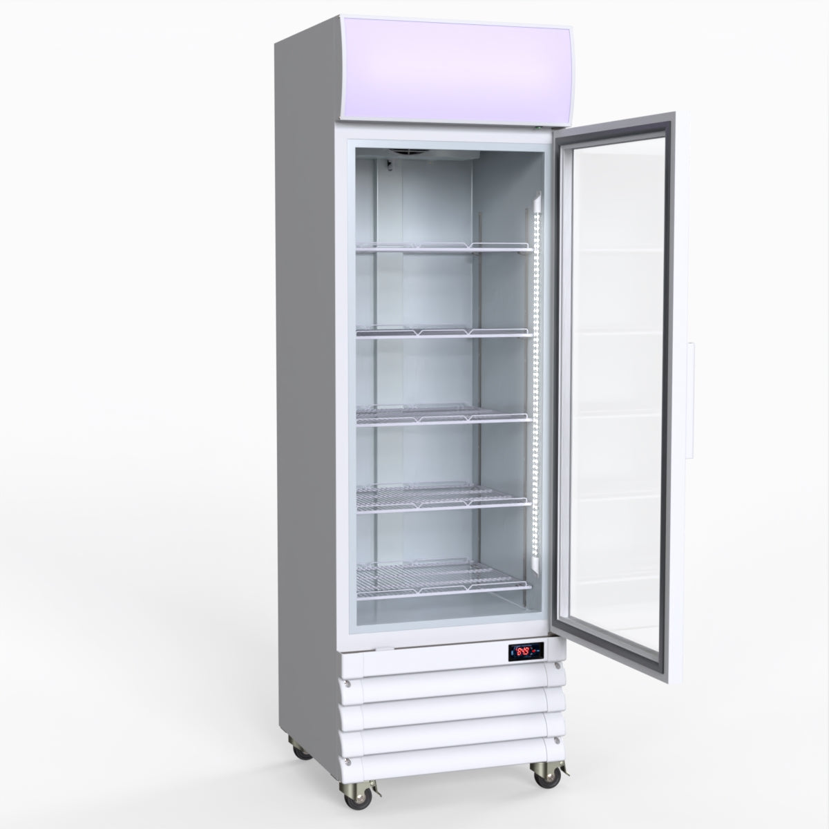 Thermaster Single Glass Door Colourbond Upright Drink Fridge LG-370GE