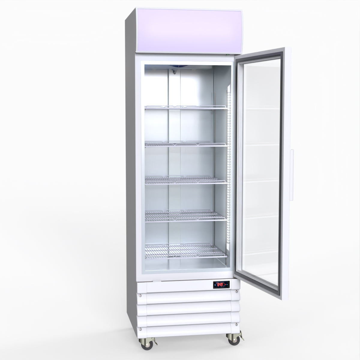 Thermaster Single Glass Door Colourbond Upright Drink Fridge LG-370GE