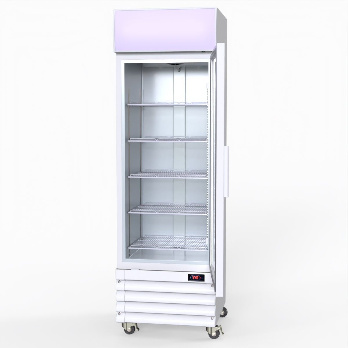 Thermaster Single Glass Door Colourbond Upright Drink Fridge LG-370GE
