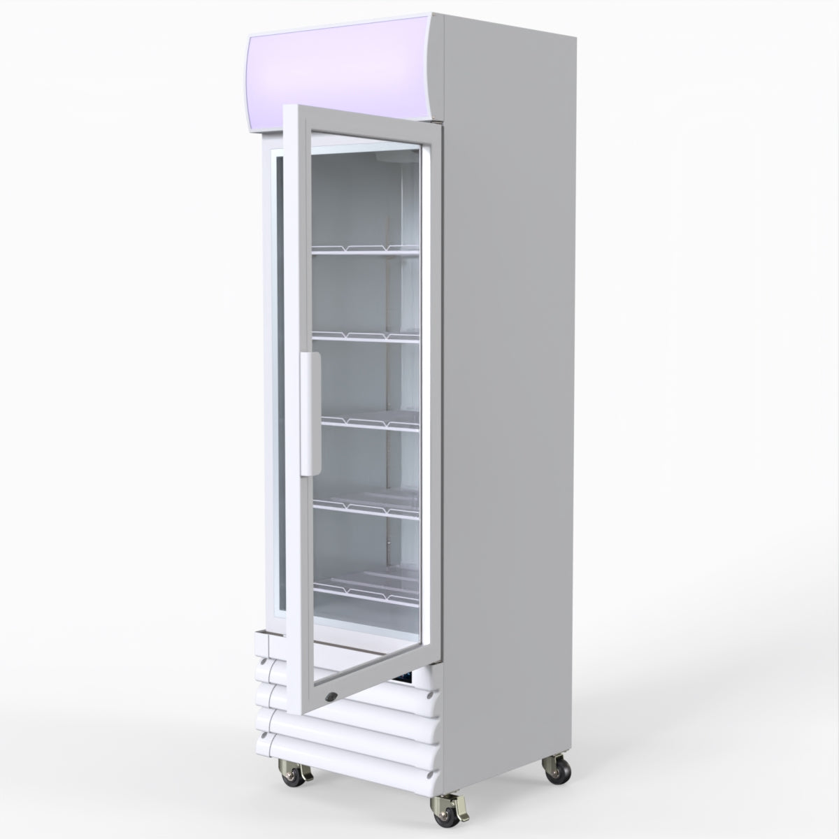 Thermaster Single Glass Door Colourbond Upright Drink Fridge LG-370GE