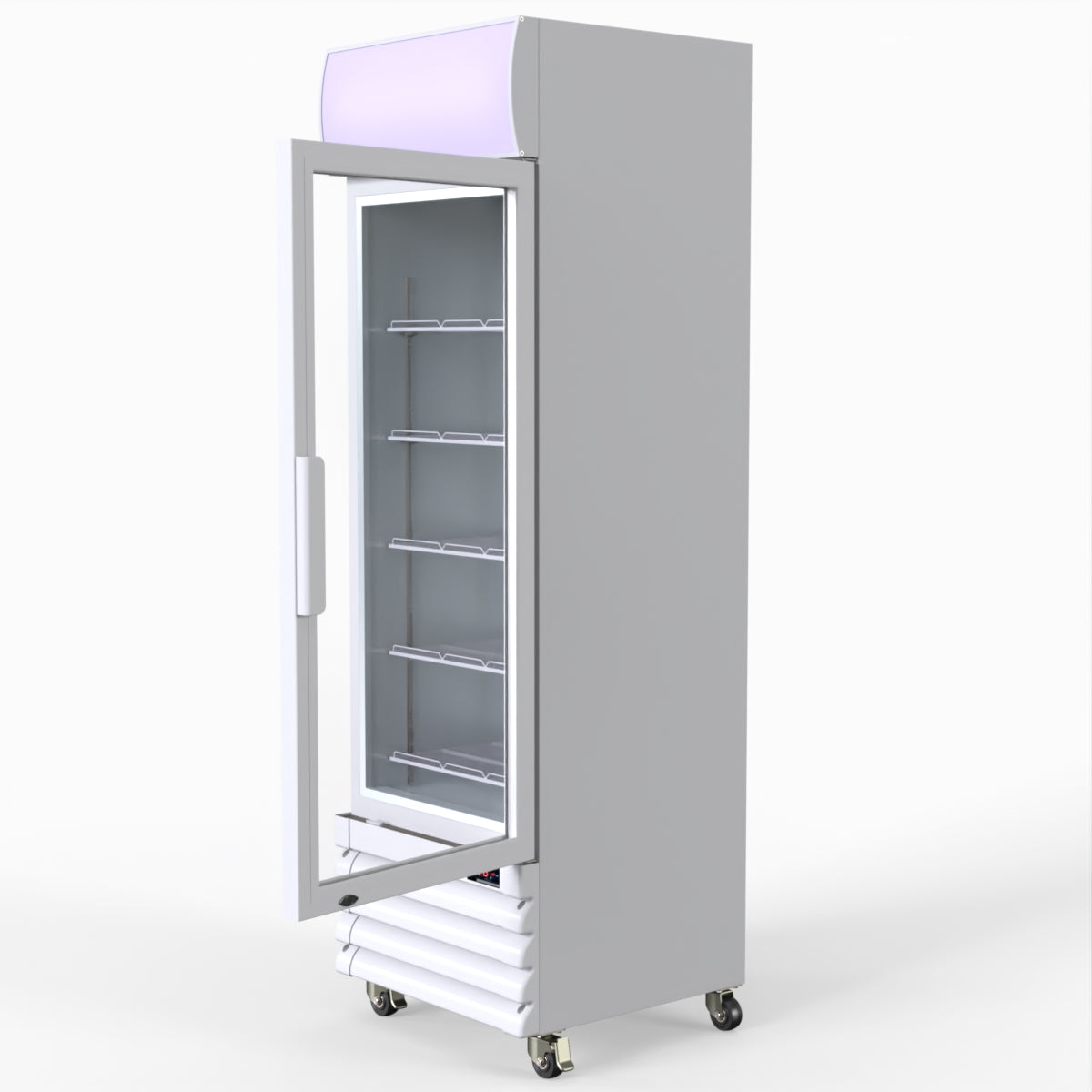Thermaster Single Glass Door Colourbond Upright Drink Fridge LG-370GE