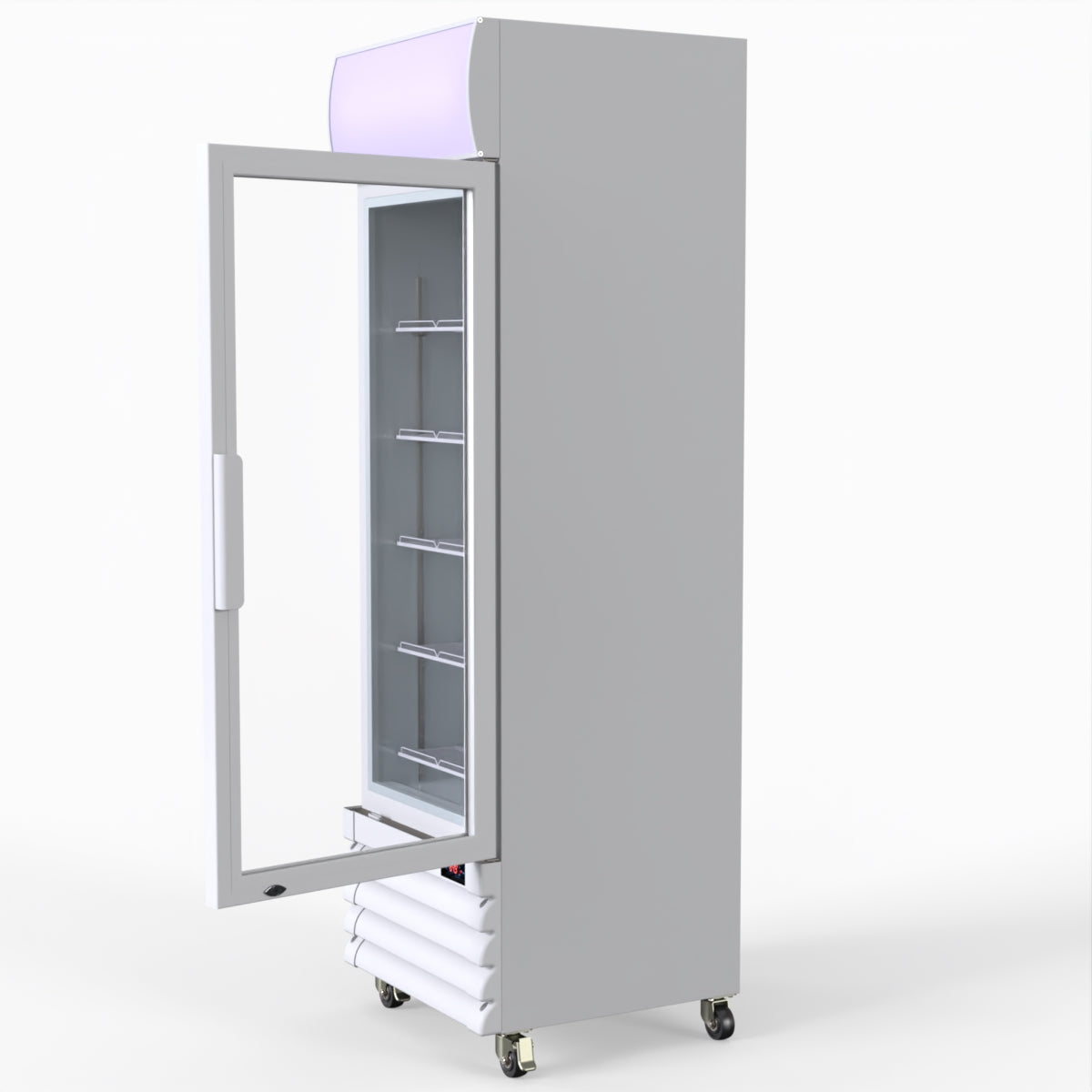 Thermaster Single Glass Door Colourbond Upright Drink Fridge LG-370GE