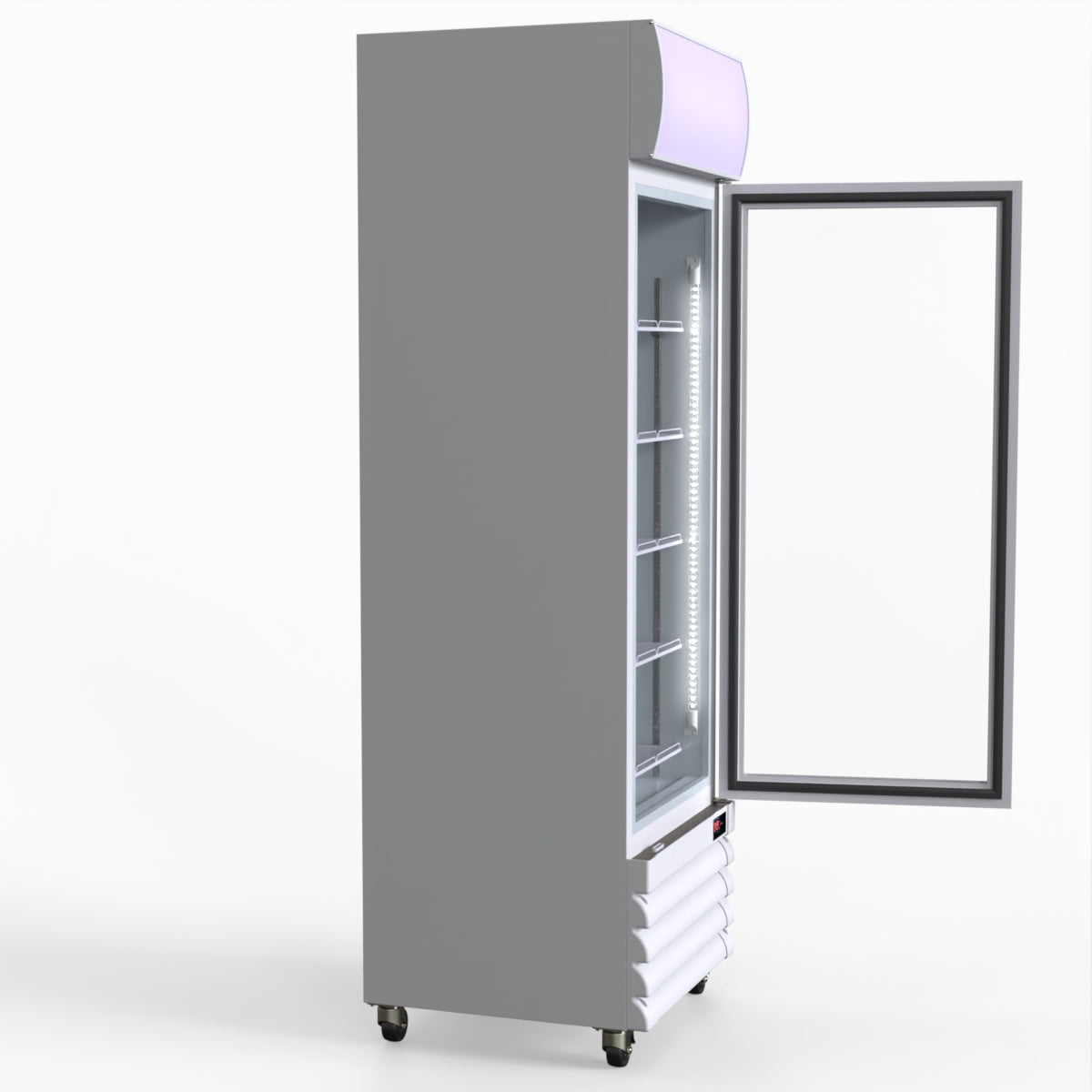 Thermaster Single Glass Door Colourbond Upright Drink Fridge LG-370GE