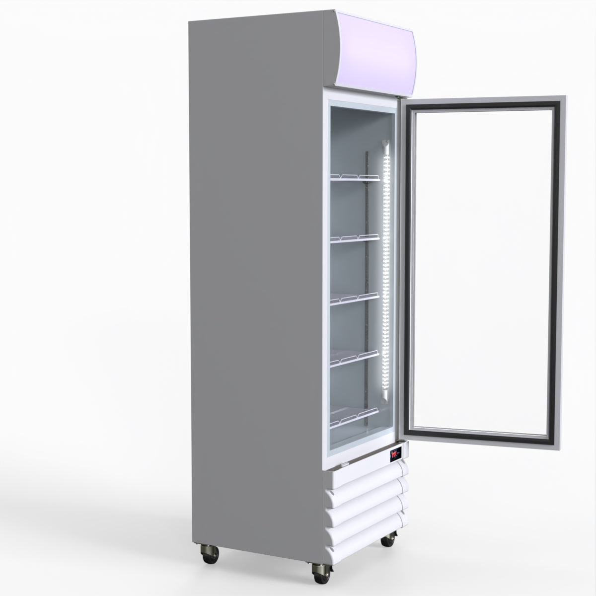 Thermaster Single Glass Door Colourbond Upright Drink Fridge LG-370GE