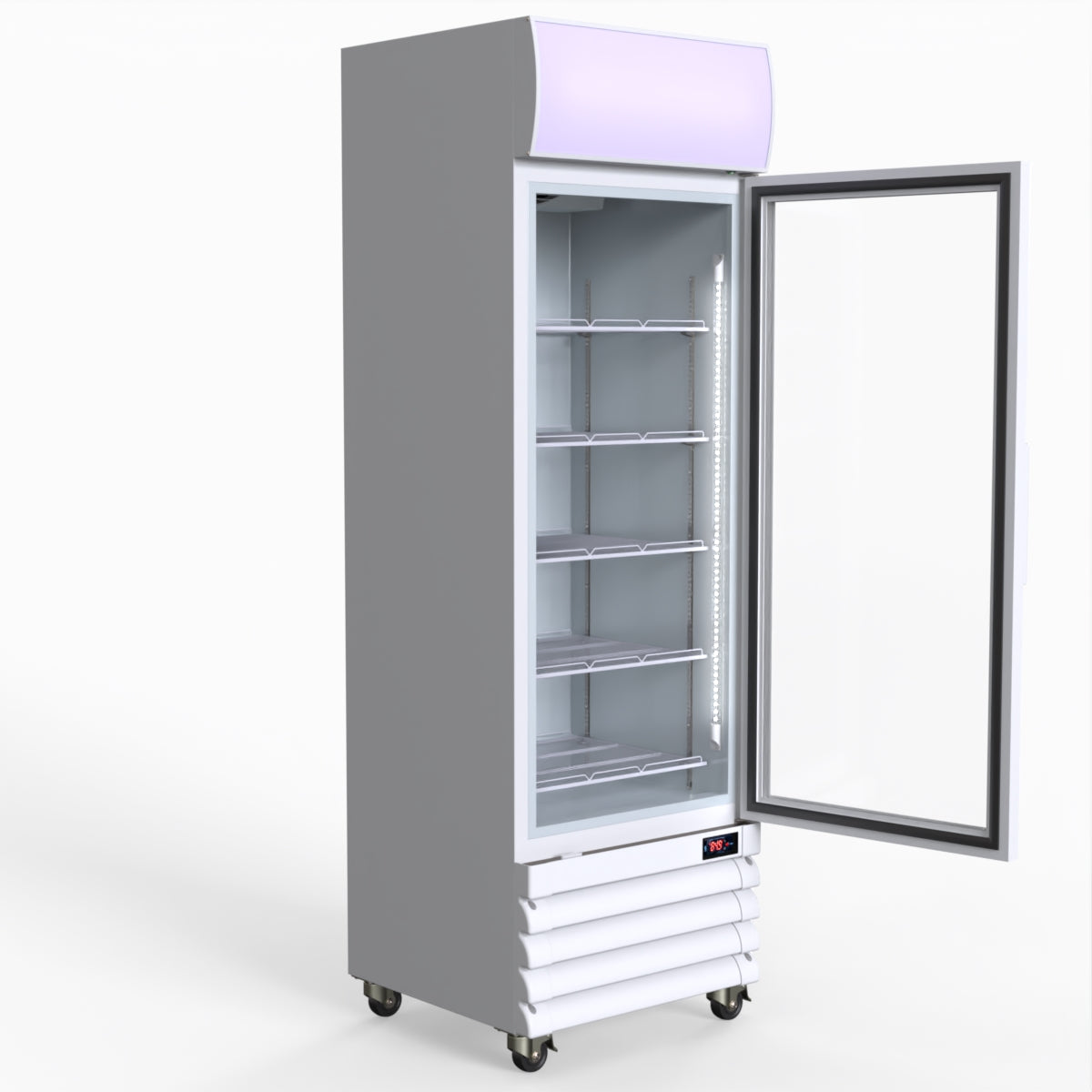 Thermaster Single Glass Door Colourbond Upright Drink Fridge LG-370GE