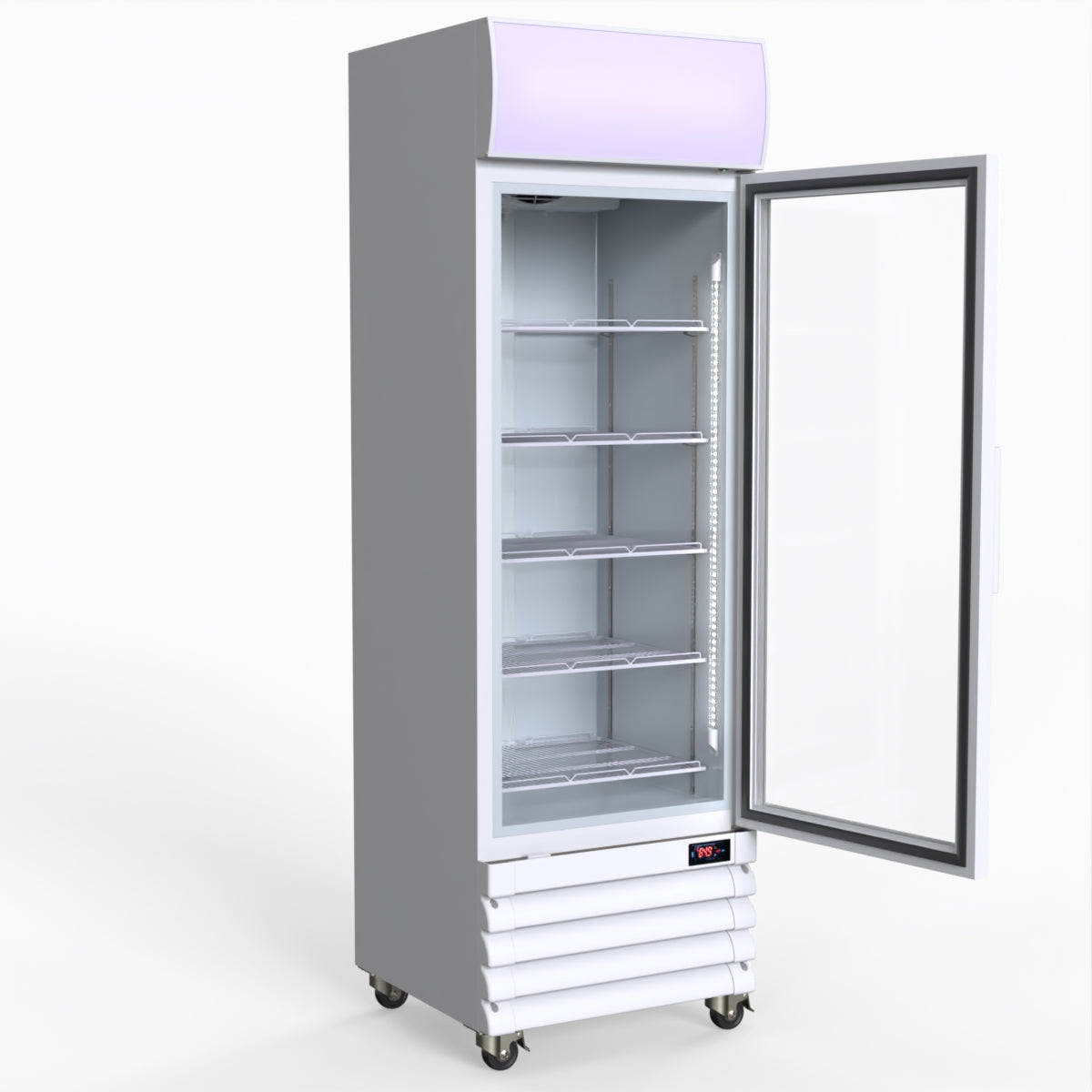 Thermaster Single Glass Door Colourbond Upright Drink Fridge LG-370GE