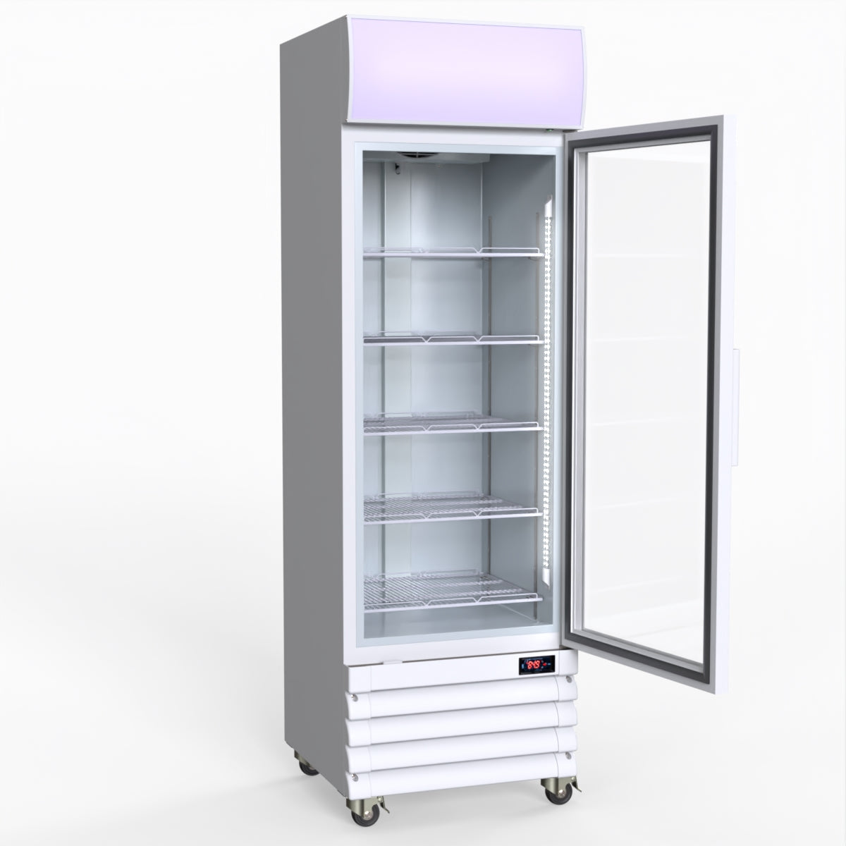 Thermaster Single Glass Door Colourbond Upright Drink Fridge LG-370GE