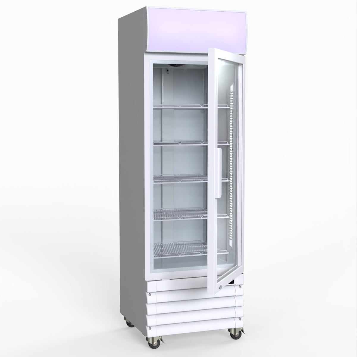 Thermaster Single Glass Door Colourbond Upright Drink Fridge LG-370GE